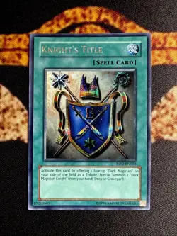 🔥YUGIOH • KNIGHT’S TITLE • PRISMATIC SECRET RARE • ROD-EN002 • PROMO • NM🔥 - Image 1