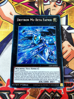 Drytron Mu Beta Fafnir liov-en043 1st Edition (NM+) Secret Rare Yu-Gi-Oh! - Image 1
