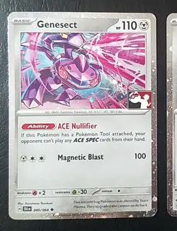 GENESECT 040/064 (x2), HOLO, STAMPED, PRIZE PACK SERIES 6, POKEMON CARDS (NM) - Image 3