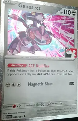 GENESECT 040/064 (x2), HOLO, STAMPED, PRIZE PACK SERIES 6, POKEMON CARDS (NM) - Image 4