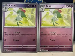 (Set Of 2) Pokemon Mega Evolution Reverse Holo Card - Kirlia (059/132) - Image 1