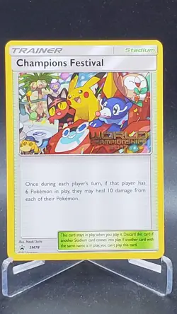 Champions Festival 2017 World Championship ENGLISH Promo Pokemon Card SM78 NM+ 2 - Image 1