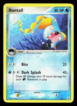 Huntail 19/101 Rare EX Hidden Legends Pokemon Card - Image 1
