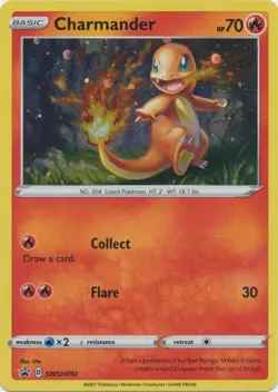 Holo Charmander - SWSH092 Promo SWSH: Sword & Shield Promo Cards - Image 1