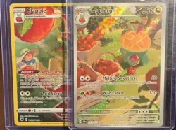Appletun And Flapple Pokemon Trading Card Game Holo Rare NM - Image 1