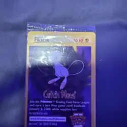 Sealed Pikachu Pokemon The First Movie WB Promo Black Star 1999 Card WOTC New - Image 3