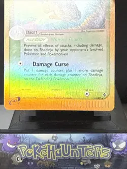 Pokemon Card Shedinja 11/97 EX Dragon Set Reverse Holo Rare Light Play - Image 3