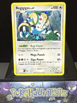Pokemon Card Regigigas LV.47 9/100 Rare Holo Diamond & Pearl Stormfront LP - Image 1