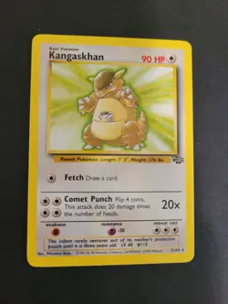 Pokemon TCG Kangaskhan Jungle 21/64 Unlimited Regular Rare Card LP Condition - Image 1