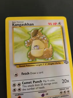 Pokemon TCG Kangaskhan Jungle 21/64 Unlimited Regular Rare Card LP Condition - Image 2