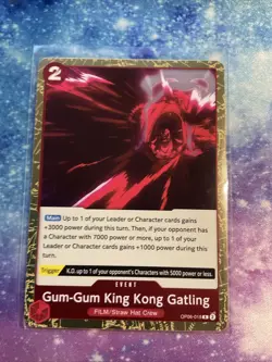 One Piece Card Game - Gum Gum King Kong Gatling OP06-018 Rare Holo - Image 1