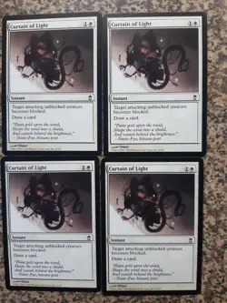 MTG 4 x Curtain of Light - Saviors of Kamigawa - Image 1