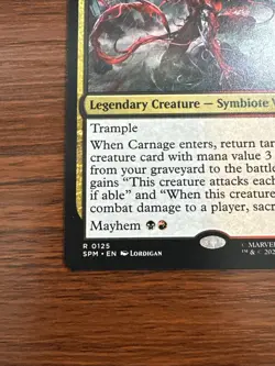 Carnage, Crimson Chaos Marvel's Spider-Man Regular MTG SPM 0125 - Image 5