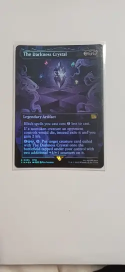 The Darkness Crystal | Borderless | Foil | MTG | FIN | Near Mint | English EN - Image 1