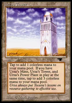 MTG Urza's Tower (Plains), Light Play, English Antiquities - Image 1