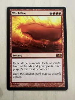 Worldfire Mythic Rare M13 Mtg Magic The Gathering NM - Image 1
