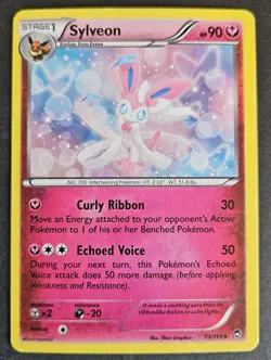 Sylveon 72/111 XY Furious Fists Cracked Ice Holo 2014 Pokemon Card MP - Image 1