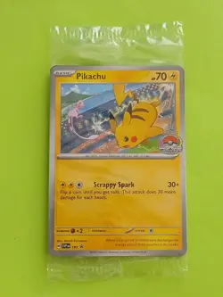 Pikachu Pokemon Scarlet & Violet Black Star SVP 190 Factory Sealed Promo Card - Image 1