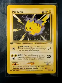 Pikachu - 70/111 Neo Genesis 1st Edition Pokemon - LP - Image 1