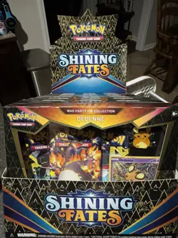 Pokemon TCG Shining Fates Mad Party Pin Collection Box - Image 1