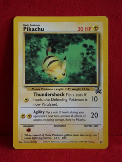 Pokemon TCG Pikachu 27 Black Star Promo 2000 - Image 1