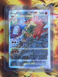 2022 Pokemon SWSH Black Star Promo Charizard VStar Sword And Shield 262 - Image 3