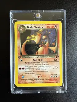 Dark Charizard Holo 1st Edition - Team Rocket 4/82 - Rare Pokemon - MP - Image 1