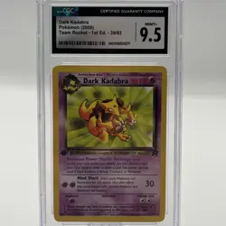 2000 Dark Kadabra Pokemon 1st Edition Team Rocket #39 CGC 9.5 - Image 1