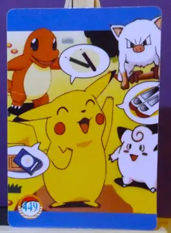 POKEMON POCKET MONSTERS VENDING PRISM STICKER 443 PIKACHU MEWTWO BLASTOISE - Image 3