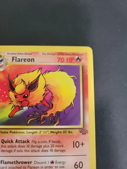 Pokemon TCG Jungle Flareon 19/64 Regular Rare Unlimited -LP-MP- - Image 5