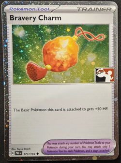 Bravery Charm 173/193 Holo Play! Prize Pack Series Stamped Promo Pokemon TCG NM - Image 1