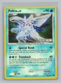 Pokemon Burger King Promo Palkia 026/106 Holo (DMG) - Image 1