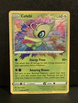 Pokemon TCG: Celebi 009/185 (Vivid Voltage) Amazing Rare - Near Mint - Image 1