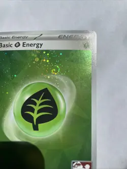 pokemon tcg Cosmic Holo swirl Grass Energy Play! Prize Pack NM - Image 3