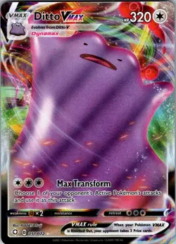 Ditto Vmax 051/072 Shining Fates- NM Ultra Rare Full Art Pokemon Card - Image 1