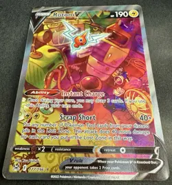 Rotom V 177/196 Pokemon Trading Card Game - Lost Origin - Alternate Art Card LP - Image 2
