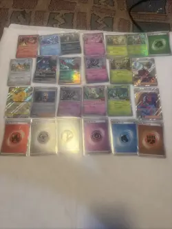 Pokemon cards lot 27 total - Image 1