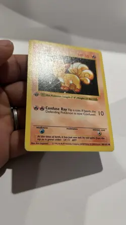 Vulpix 1st Edition Base Set Shadowless Card Pokemon TCG 68/102 Card A - Image 4