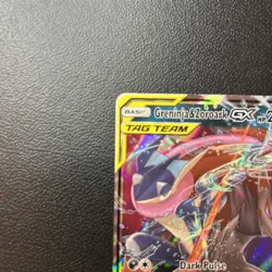 Pokemon Greninja & Zoroark GX Card 107/214 Sun and Moon Unbroken Bonds Mint - Image 2