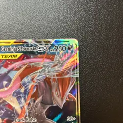 Pokemon Greninja & Zoroark GX Card 107/214 Sun and Moon Unbroken Bonds Mint - Image 3