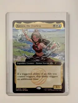 MTG Magic The Gathering X Avatar Katara The Fearless Promo Card SDCC 202 - Image 1