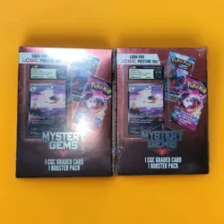 Pokemon Mystery Gems 1 CGC Graded Card & 1 Booster Pack 2025 SEALED (Lot of 2) - Image 2