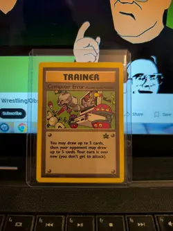 Pokemon Computer Error Card (Rocket's Secret Machine) Black Star Promo 16 WOTC - Image 1