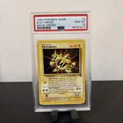 Pokemon Electabuzz #2 Movie Black Star Promo TCG Card WOTC PSA 10 - Image 1