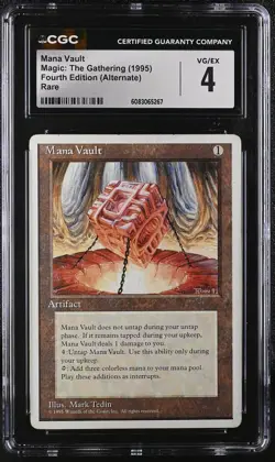 MANA VAULT 4th Edition Alternate Rare CGC 4 MTG [Nostalgium] - Image 1