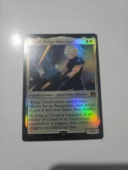 Cloud, Midgard Mercenary M 0010 Foil Final Fantasy Magic the Gathering MTG NM - Image 1