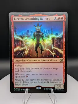 Electro, Assaulting Battery FOIL: (0076) Spider-Man MTG (NM) - Image 1
