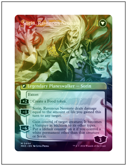 1x Sorin of House Markov, Borderless Art Foil, Magic MTG NM - Image 2