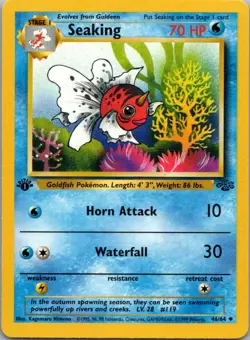 Pokemon TCG Seaking 46/64 Jungle LP - Image 1