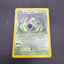 Pokemon Dark Golbat 1st Edition Holo WOTC 2000 Team Rocket 7/82 - Image 1